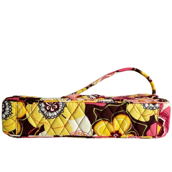 Vera Bradley NWOT KNOT JUST A CLUTCH Purse 12" Handle brown floral quilted boho - Picture 3 of 11